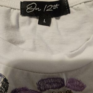 White Embroidered Women's Blouse